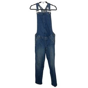 Gap Maternity Jean Skinny Leg‎ Overalls Adjustable Buttons Size Small
